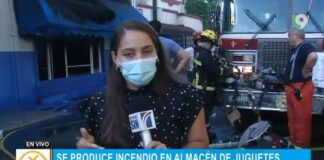 Se produce incendio en almacén de juguetes