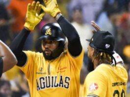 Con jonrón de Ronny, Águilas vencen Leones y siguen en segundo lugar