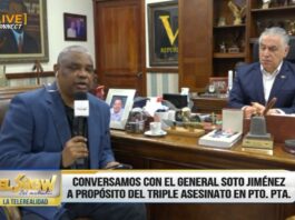 Conversan con el General Mayor Soto Jiménez quien habla luego del asesinato de su tío en Puerto Plata por Nacional Haitiano.