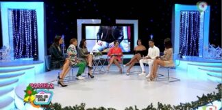 El elenco de Súper Meridiano en Pamela Todo un Show