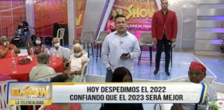 Programa especial de Fin de Año en el Show del Mediodía