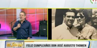 Feliz cumpleaños a Don José Augusto Thomen