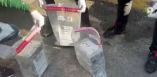 Encuentran caletas de presumiblemente cocaína en casos de Piantini y Baní