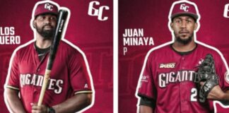 Gigantes del Cibao renueva contrato a seis jugadores