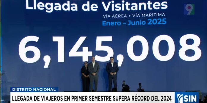 6 millones de visitantes en el primer semestre del año