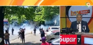 Excesos por parte de la Policía Nacional ante manifestación