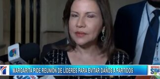 Margarita Cedeño hace un llamado a los partidos tras lo sucedido con el PLD