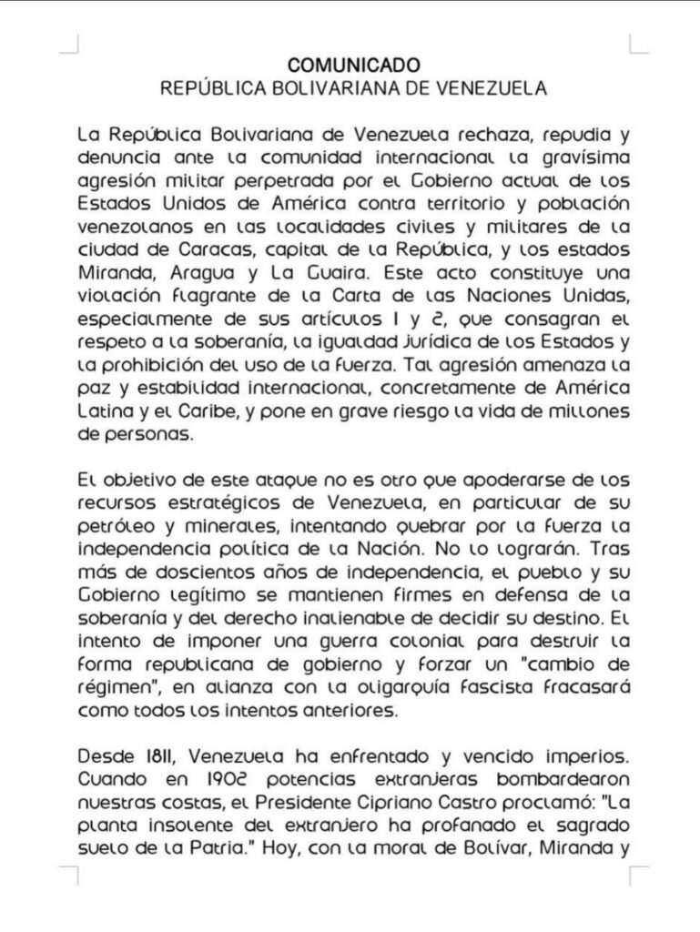 a través de una transmisión en vivo las cuentas en redes sociales de nicolás maduro, se publicó