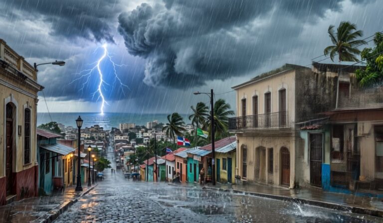 Alerta clima: Vaguada y onda tropical generando, esta tarde, aguaceros con tronadas y ráfagas de viento en varias provincias