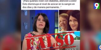 Alicia Ortega niega que promueve falso medicamento para curar la diabetes