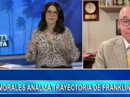 Analizan lo último de la trayectoria Tormenta Franklin