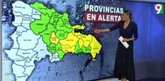 COE incrementó a 20 provincias en alerta tras una vaguada