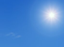 Condiciones de buen tiempo y temperaturas calurosas