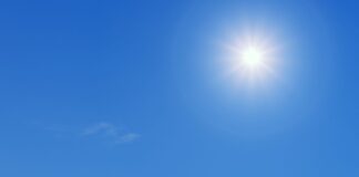 Condiciones de buen tiempo y temperaturas calurosas