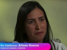 Conversan con Arlene Guerra viuda de Manuel Duncan