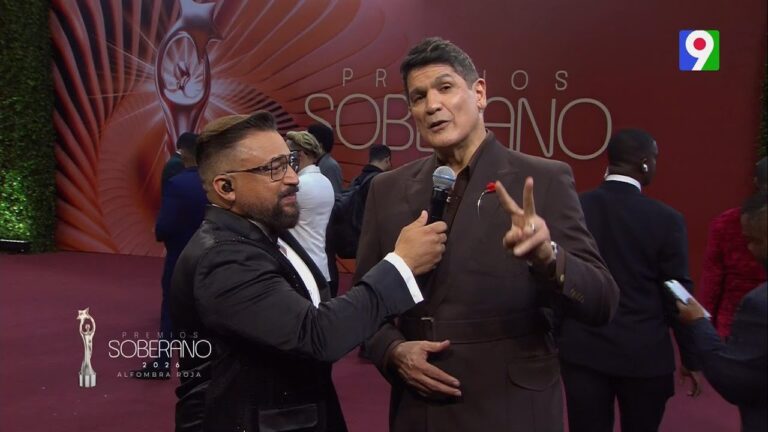 Eddy Herrera: “Es un honor llevar mi bandera en alto” | Alfombra Roja Premios Soberano 2026