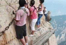 Escalones al abismo el sendero más peligroso de china