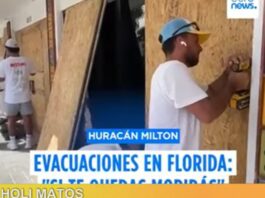 Evacuación masiva por paso del Huracán Milton