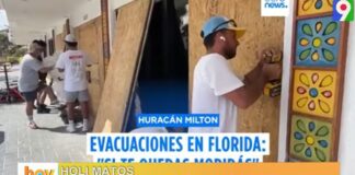 Evacuación masiva por paso del Huracán Milton