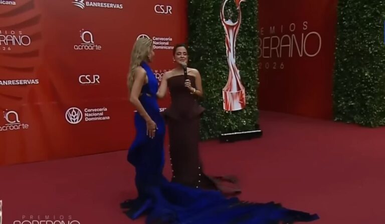 Georgina Duluc apostando al diseño dominicano | Alfombra Roja Premios Soberano 2026