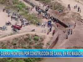 Gobierno cierra frontera ante paso de agua desde el río Masacre