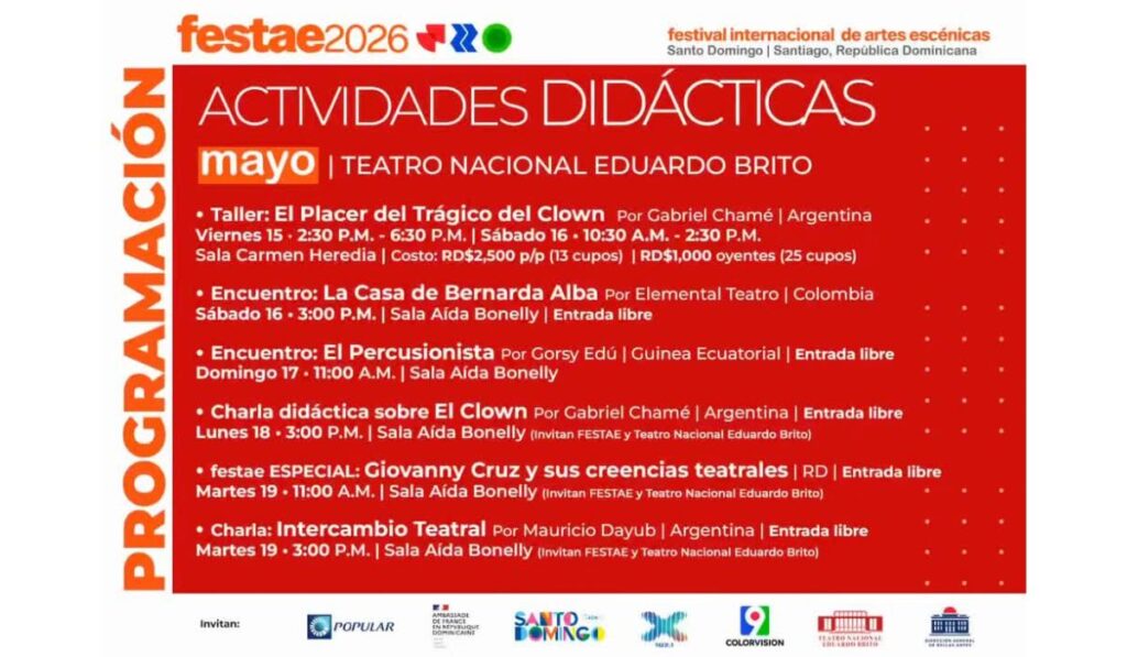 las artes escénicas en dominicana se visten de gala