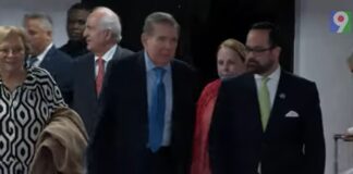 Llegada del líder opositor venezolano Edmundo González a RD
