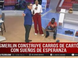 Los carros de cartón de Esmerlin, el joven prodigio