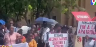 Marchas a favor y en contra de la inmigración haitiana