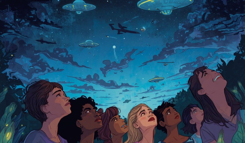 mirar al cielo nocturno y preguntarse si somos la única forma de vida inteligente