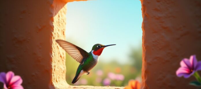 Qué significa que un colibrí llegue a tu ventana