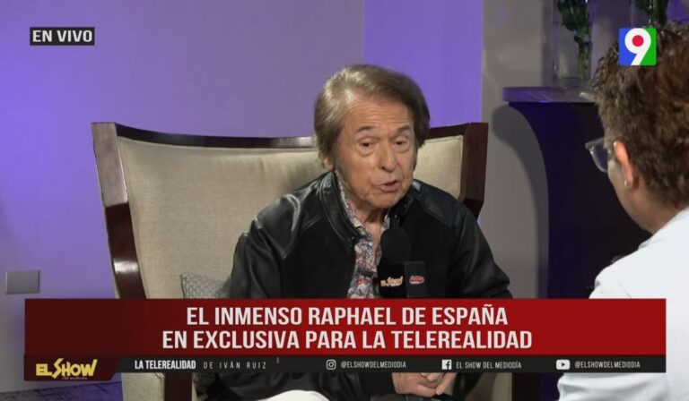 Raphael en Énfasis da gracias a la vida