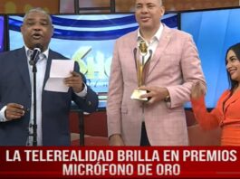 Telerealidad brilla en premios Micrófono de ORO