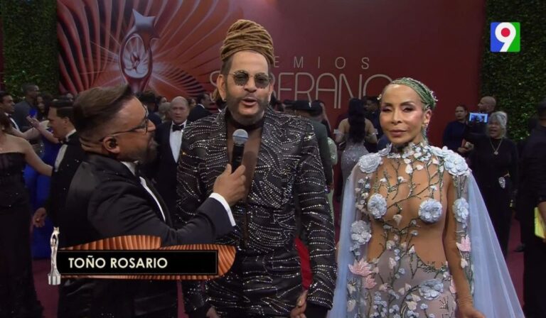 Toño Rosario contento de estar en el Soberano | Alfombra Roja Premios Soberano 2026