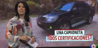 una camioneta dos certificaciones