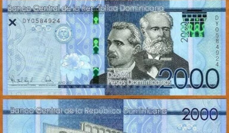 ¡Atención! Ya circula el nuevo billete de RD$2,000